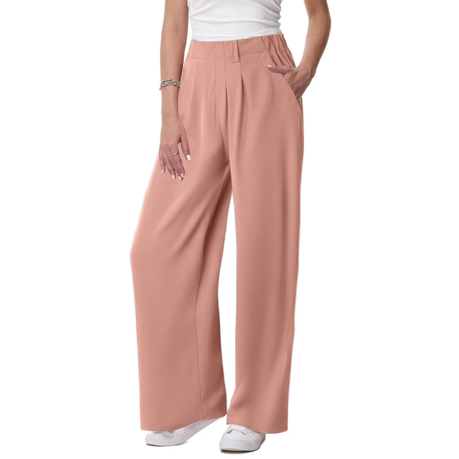 Solid Color Loose Yoga Pants